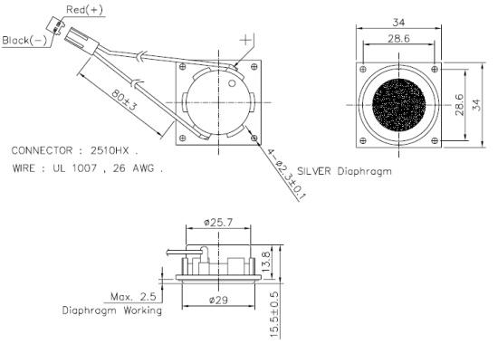 Rectangular speaker