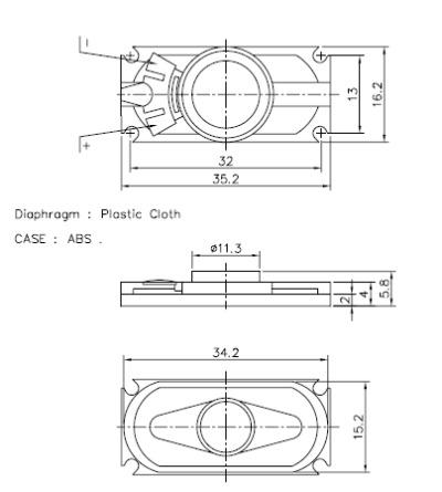 Rectangular speaker