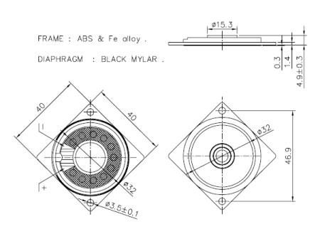 Rectangular speaker