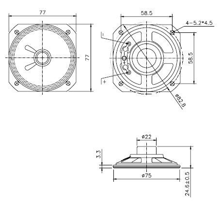 Rectangular speaker